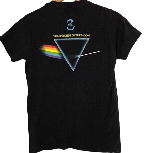 PINK FLOYD | Black Graphic Cotton Tee “The Dark Side of the Moon” size Small - Picture 8 of 10